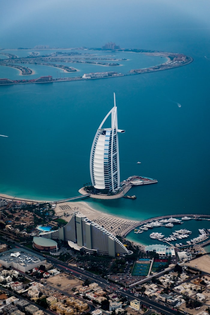 Dubai skyline at dusk