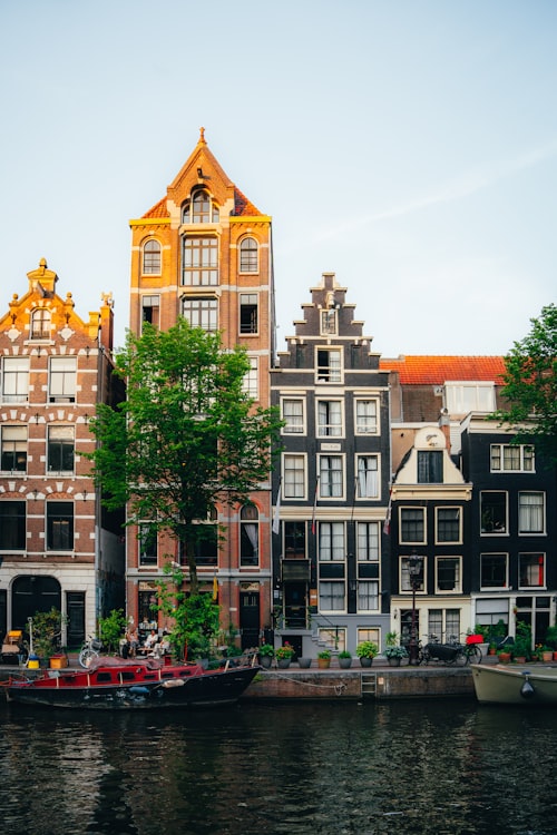Canal houses in the Netherlands